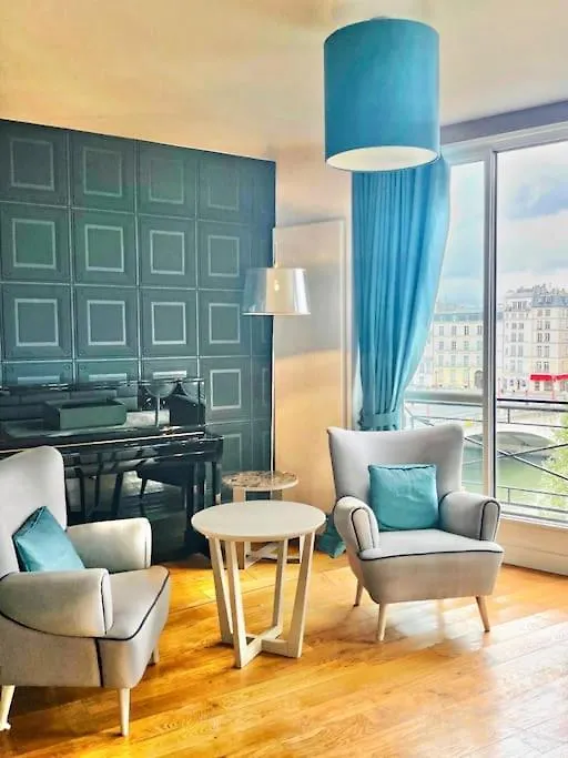 Luxurious 2 Bedrooms-View Seine River-Paris Center Appartement